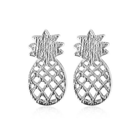12 Pair Crystal Stud Earrings Set Fashion Cute Fruit Pineapple Earring Ear Studs 12 Pair Crystal Stud Earrings Set Fashion Cute Fruit Pineapple Earring Ear Studs